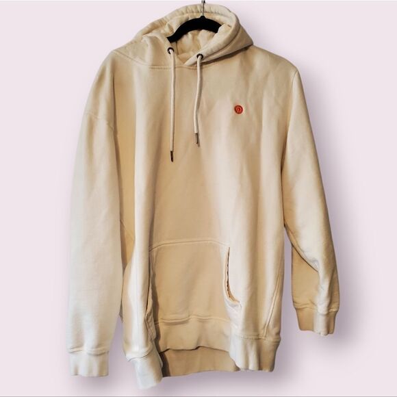 Pinterest Heavyweight Off White Hoodie w/ Kangaroo Pocket Men's XL | EUC - Picture 1 of 4